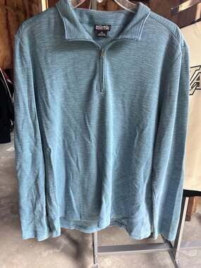 Michael Michael Kors Men's Blue Quarter Zip Pullover Size XXL